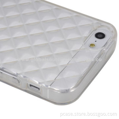 TPU Case with Diamond Texture for iPhone 5, Soft and Durable with Excellent Texture
